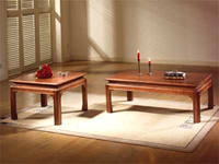 MESA APOIO QUADRADA TAMPO MADEIRA